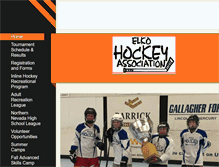 Tablet Screenshot of elkohockey.com